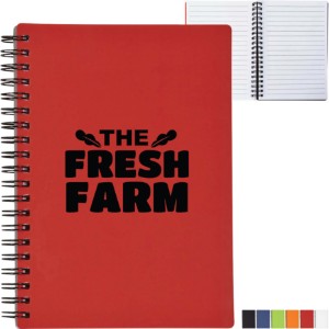 Rubber Spiral Notebook, 5" x 7" - JN1066