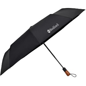 Elements Recycled Auto Open & Close Executive Folding Umbrella, 46" Arc - GM2197
