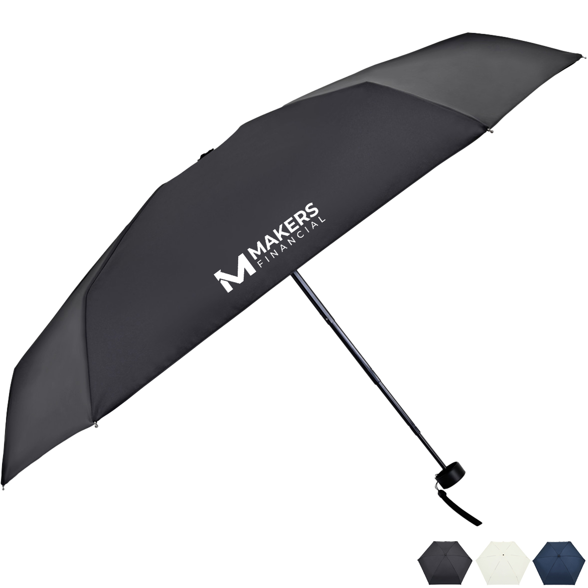 Product Photo 1 Elements Recycled Manual Mini Folding Umbrella, 39" Arc