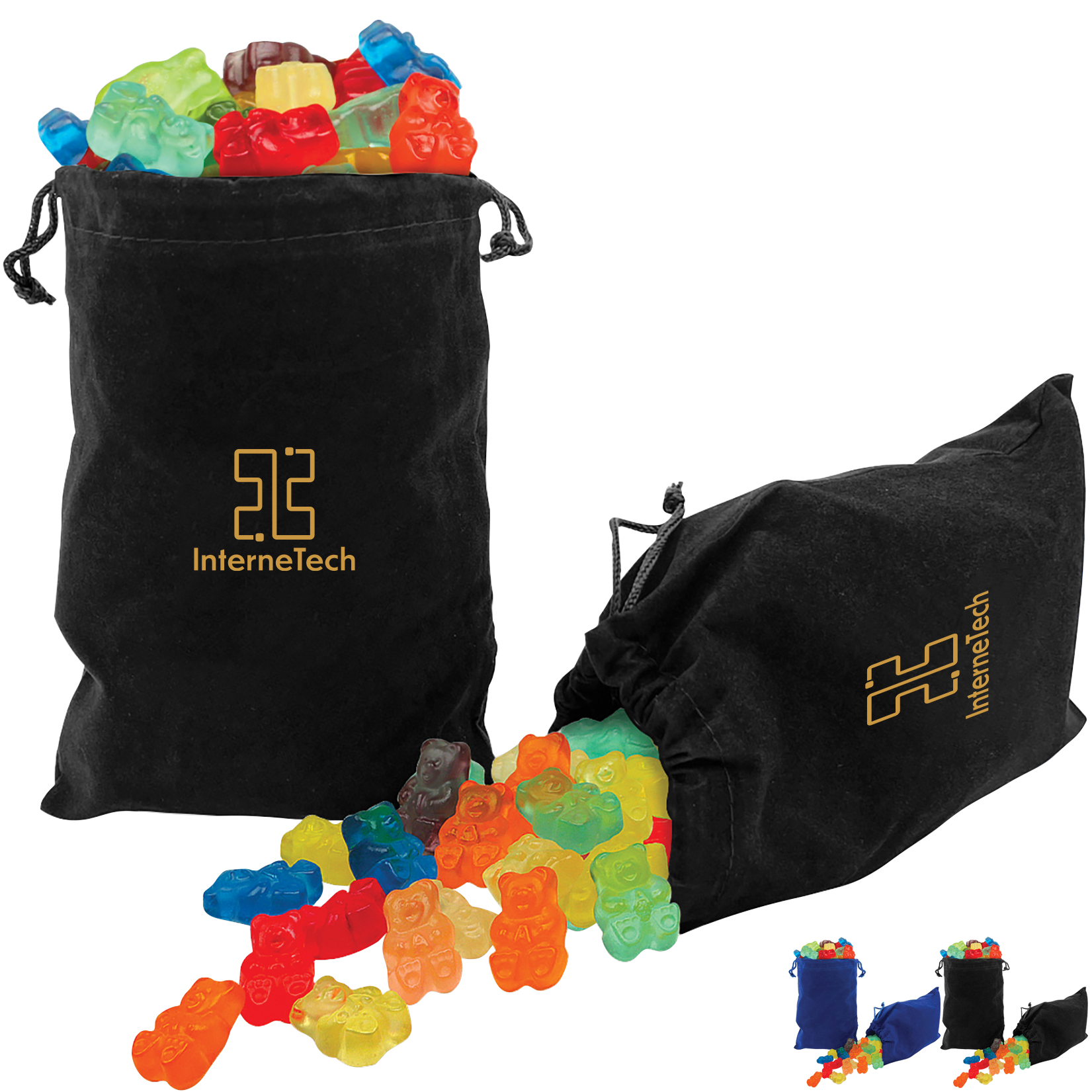 Product Photo 1 Gummy Bears in Velour Gift Bag