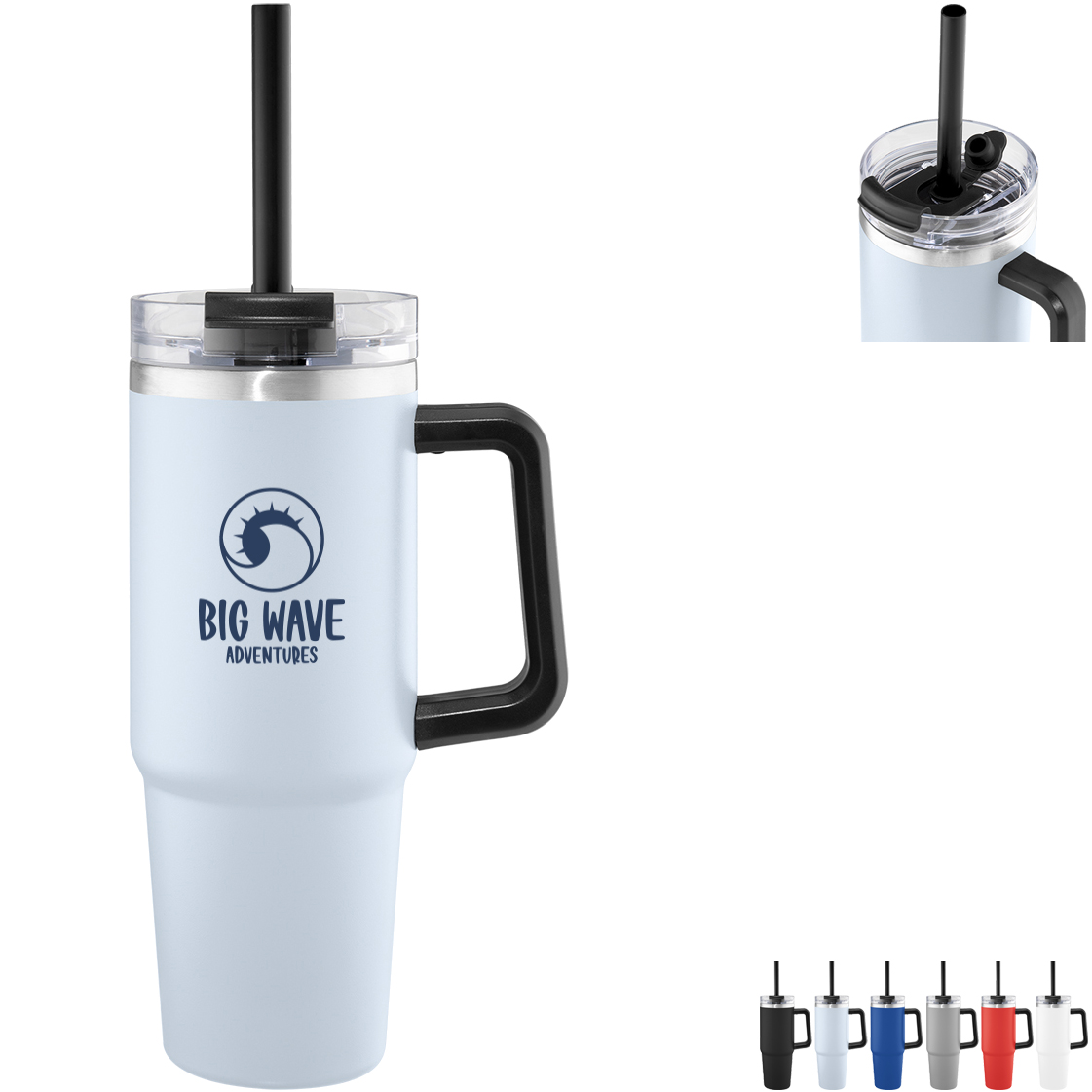 Product Photo 1 Intrepid Recycled Vacuum Insulated Stainless Steel Tumbler w/ Straw, 30oz.