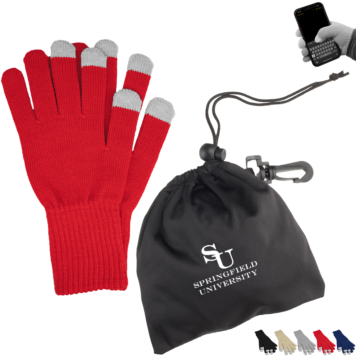 Product Photo 1 Touch Screen Gloves in rPET Pouch