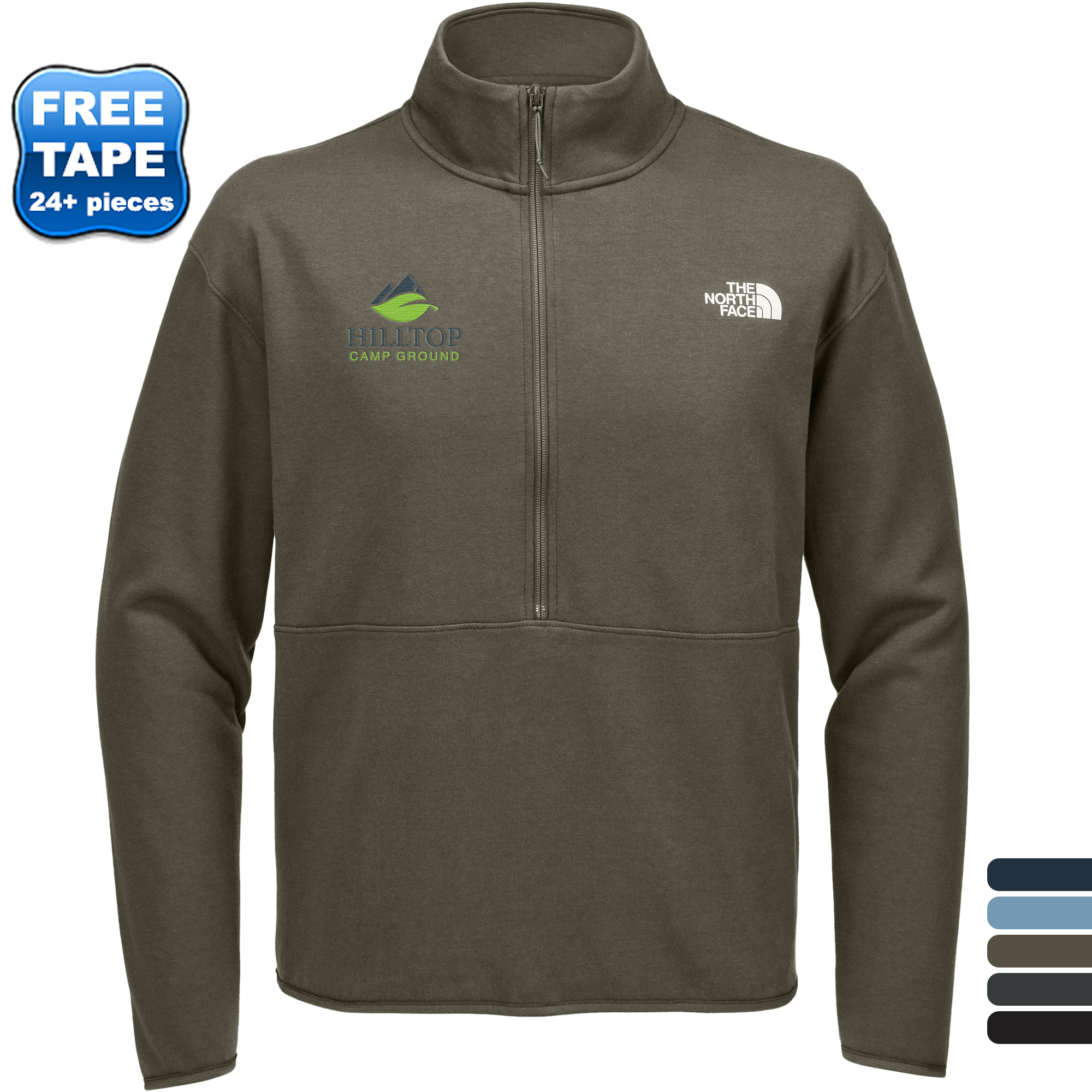 Product Photo 1 The North Face® Double Knit Cotton/Poly 1/2-Zip Men's Fleece