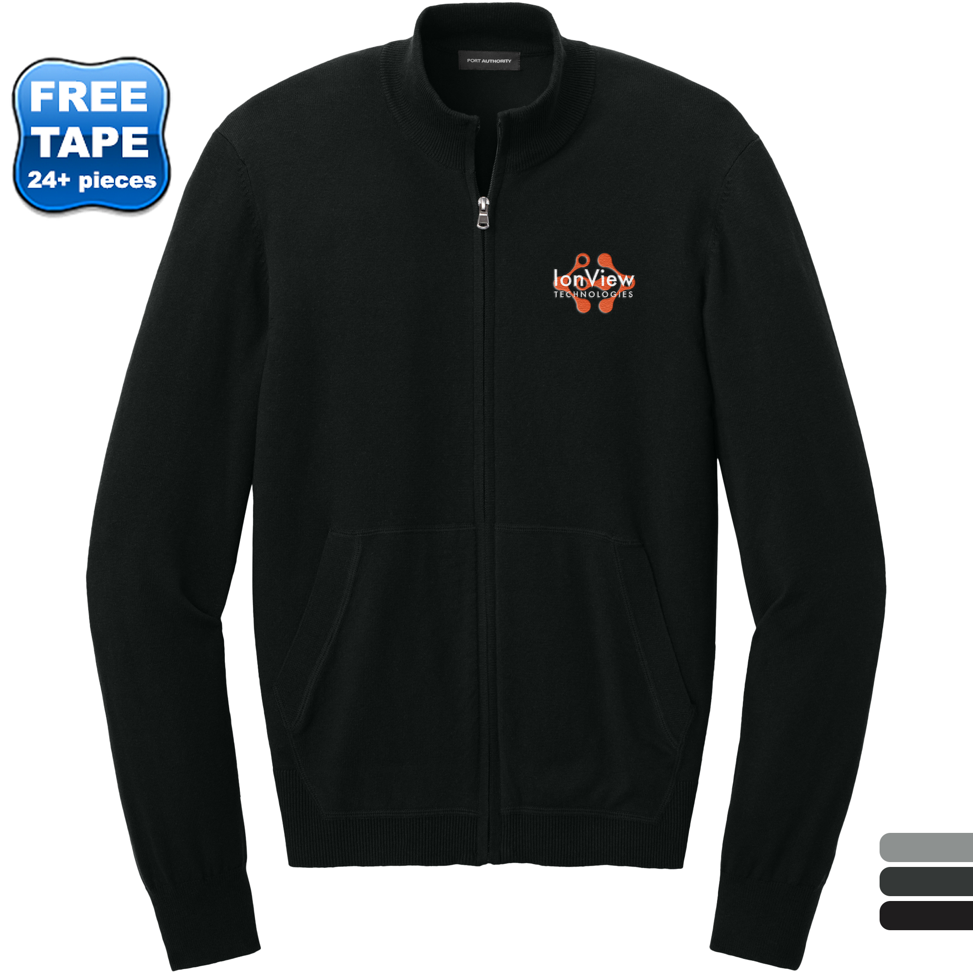 Product Photo 1 Port Authotiry® Easy Care Tri Blend Full-Zip Men's Sweater