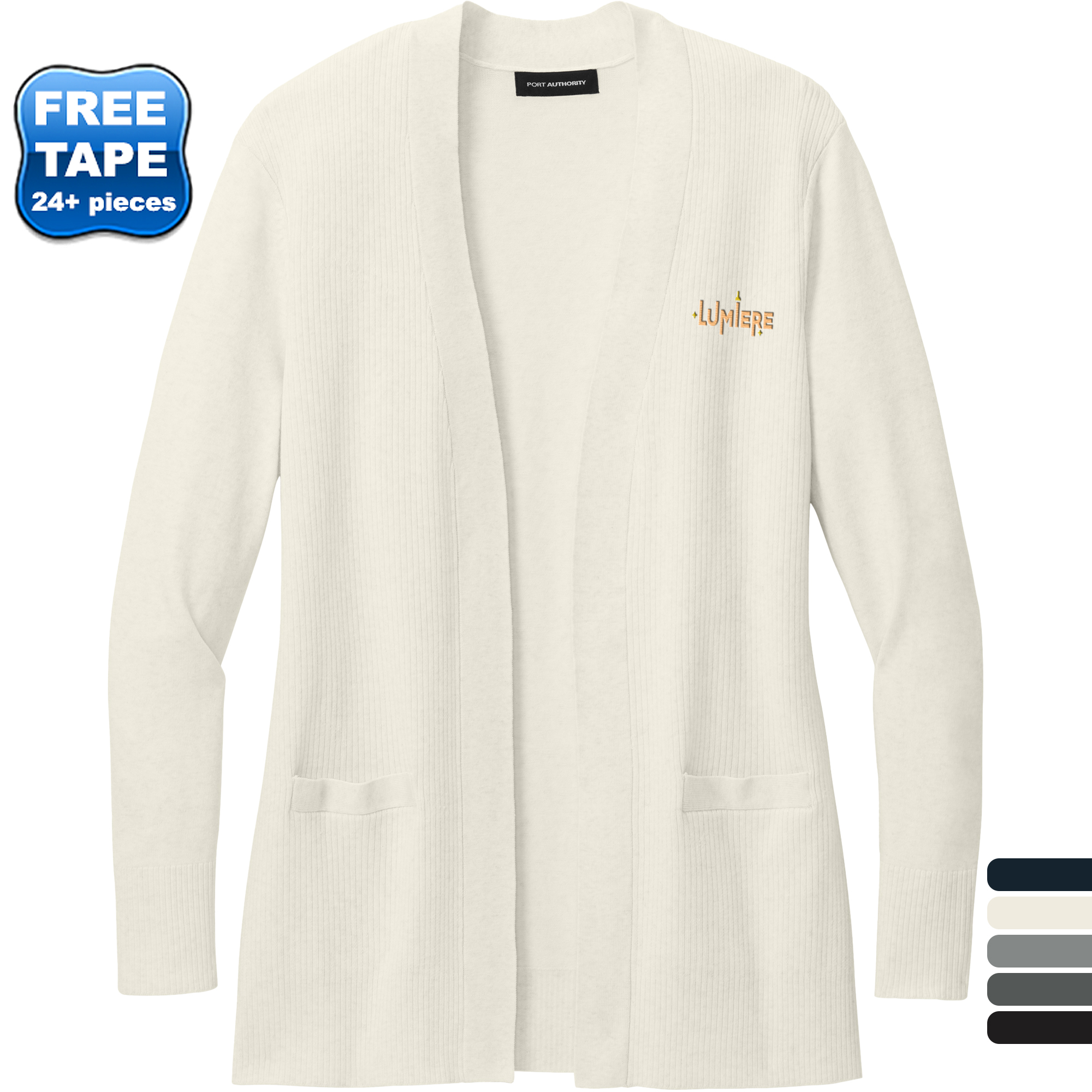 Product Photo 1 Port Authority® Easy Care Tri-Blend Open Front Cardigan Ladies' Sweater