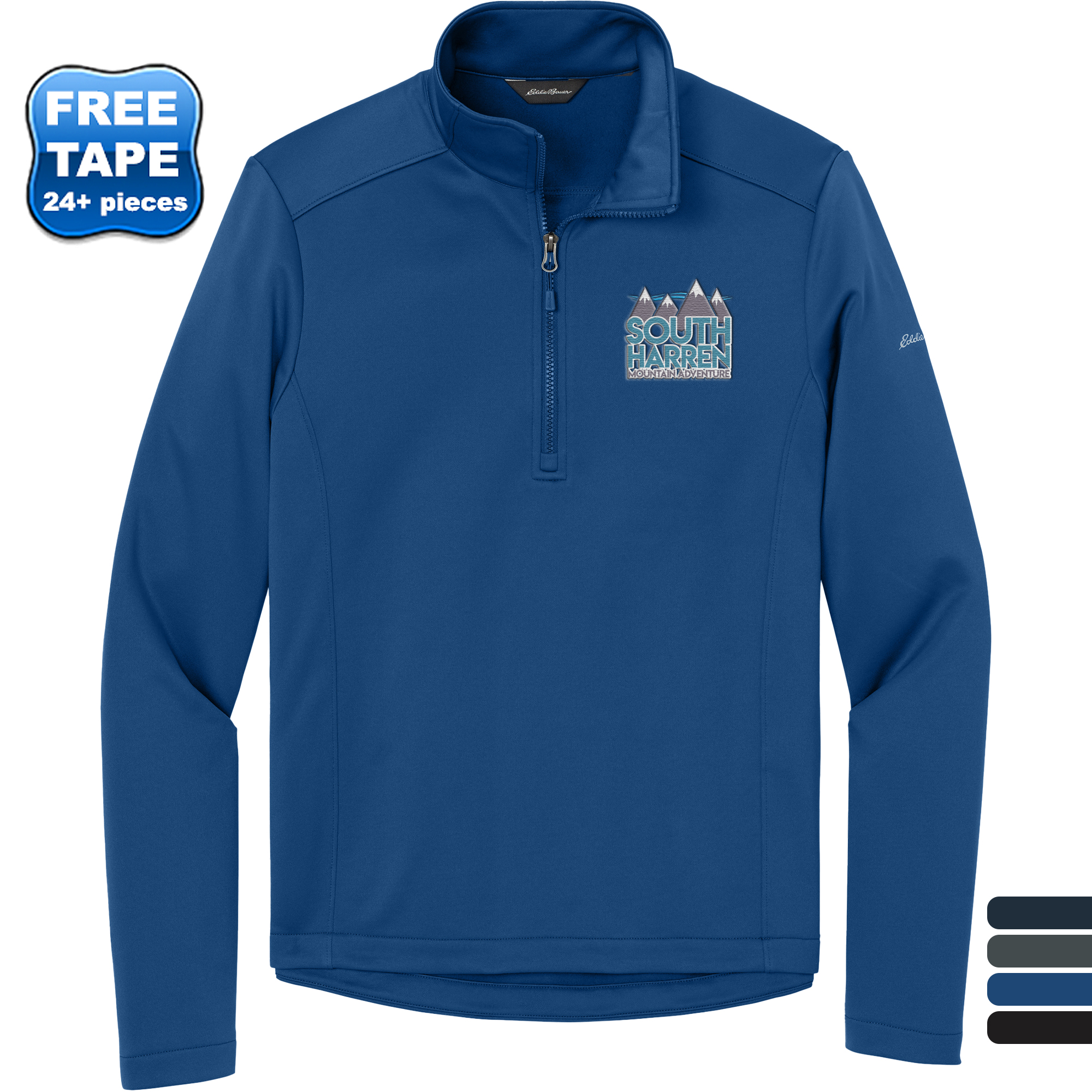 Product Photo 1 Eddie Bauer® Smooth Mid Layer Recycled Poly Fleece Men's 1/2 Zip