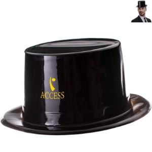 Black Plastic Top Hat - BX1490