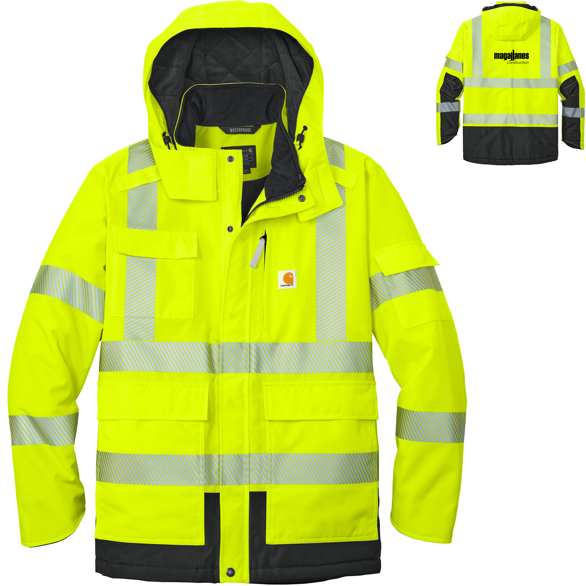 Product Photo 1 Carhartt® ANSI 107 Class 3 Waterproof Heavyweight Polyester Men's Insulated Jacket