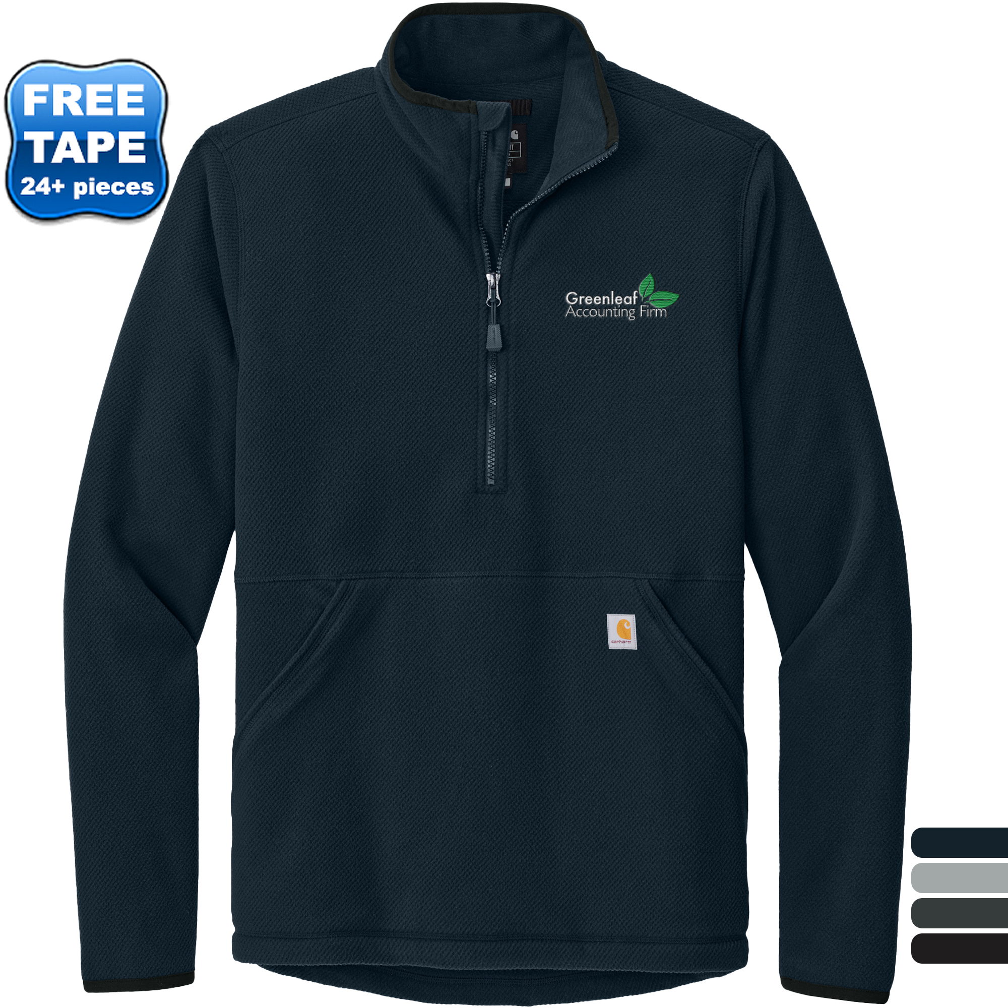 Product Photo 1 Carhartt® Textured 1/2 Zip Polyester Fleece Men's Jacket