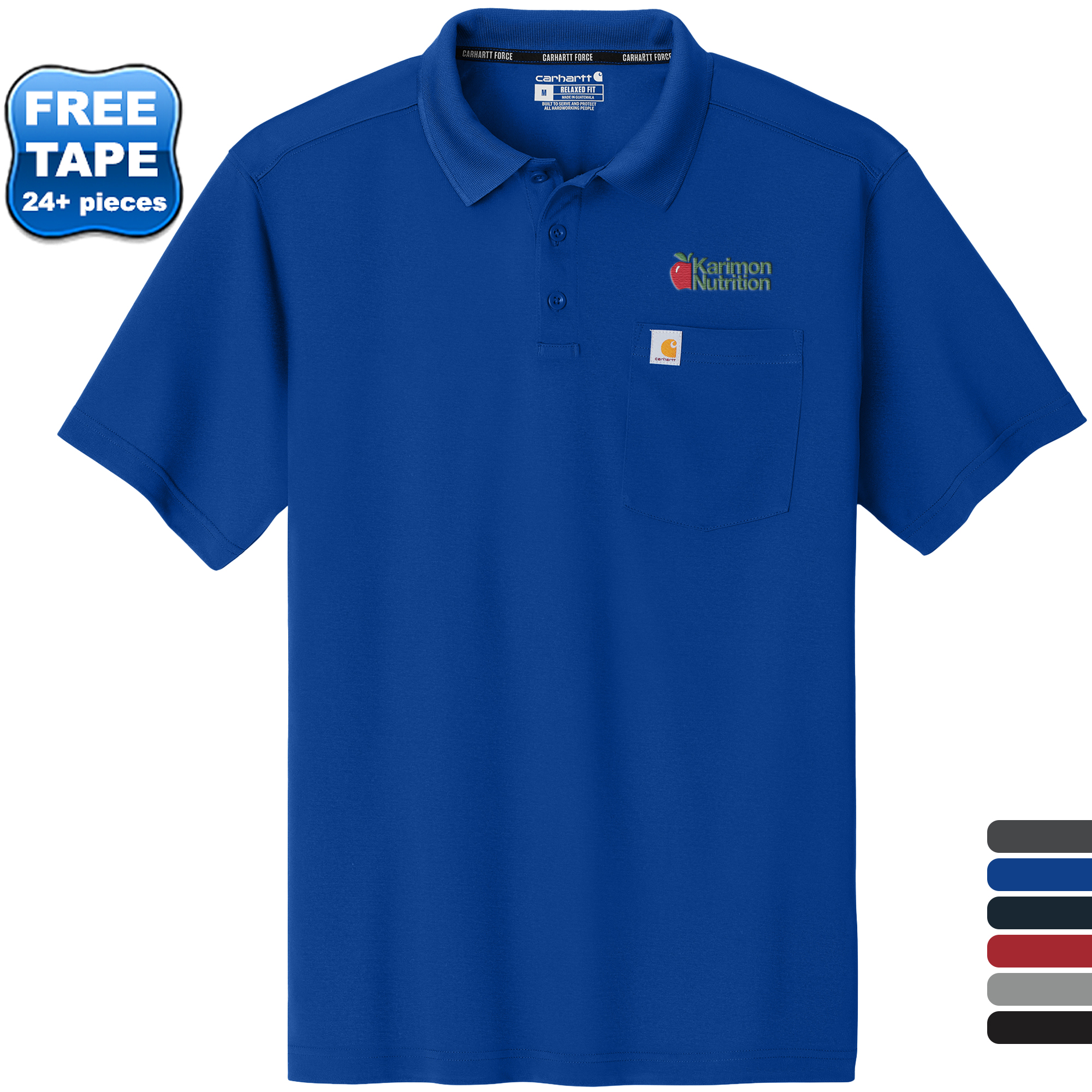 Product Photo 1 Carhartt® Force® Polyester Snag Resistant Men's Pocket Polo