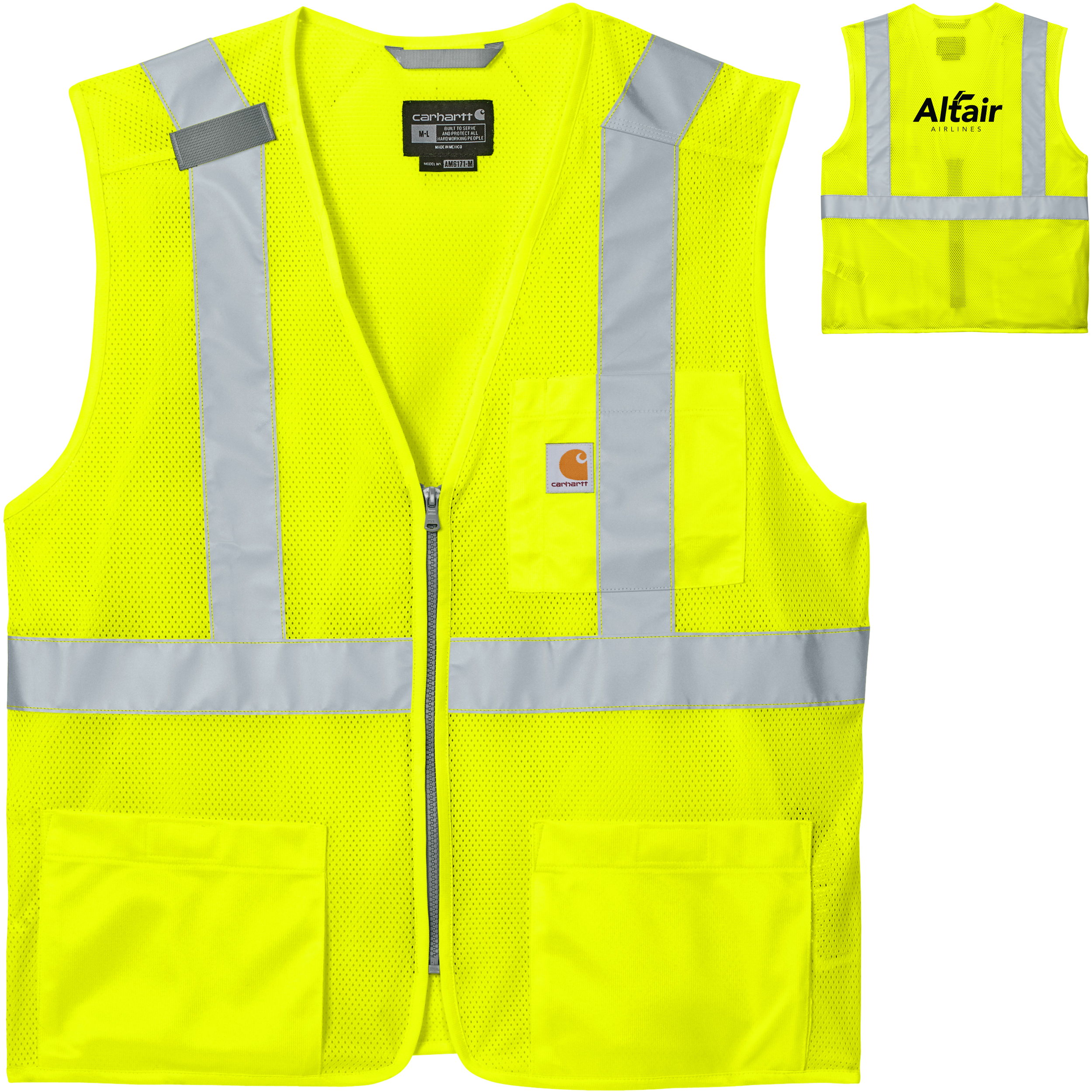 Product Photo 1 Carhartt® ANSI Class 2 Polyester Mesh Zip-Front Vest
