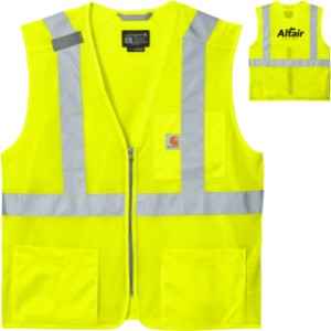 Carhartt® ANSI Class 2 Polyester Mesh Zip-Front Vest - WJ7006