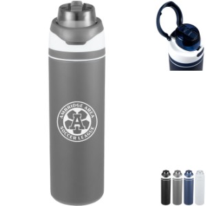 Elvin Recycled Stainless Flip Straw Bottle, 28oz. - BT2313