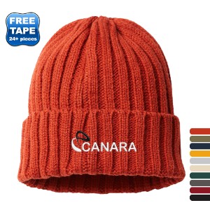 Atlantis® Sustainable Recycled Poly/Acrylic Cable Knit Cuffed Beanie - WG1217