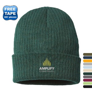 Atlantis® Sustainable Recycled Poly/Acrylic Rib Cuffed Beanie - WG1218