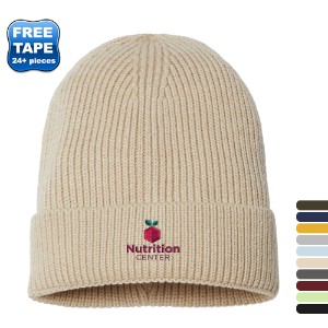 Atlantis® Sustainable Fine Rib Recycled Poly/Acrylic Cuffed Beanie - WG1219