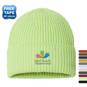Atlantis® Sustainable Chunky Rib Poly/Acrylic Cuffed Beanie - WG1306