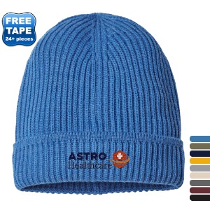 Atlantis® Sustainable Poly/Acrylic Finish Edge Cuffed Beanie - WG1307