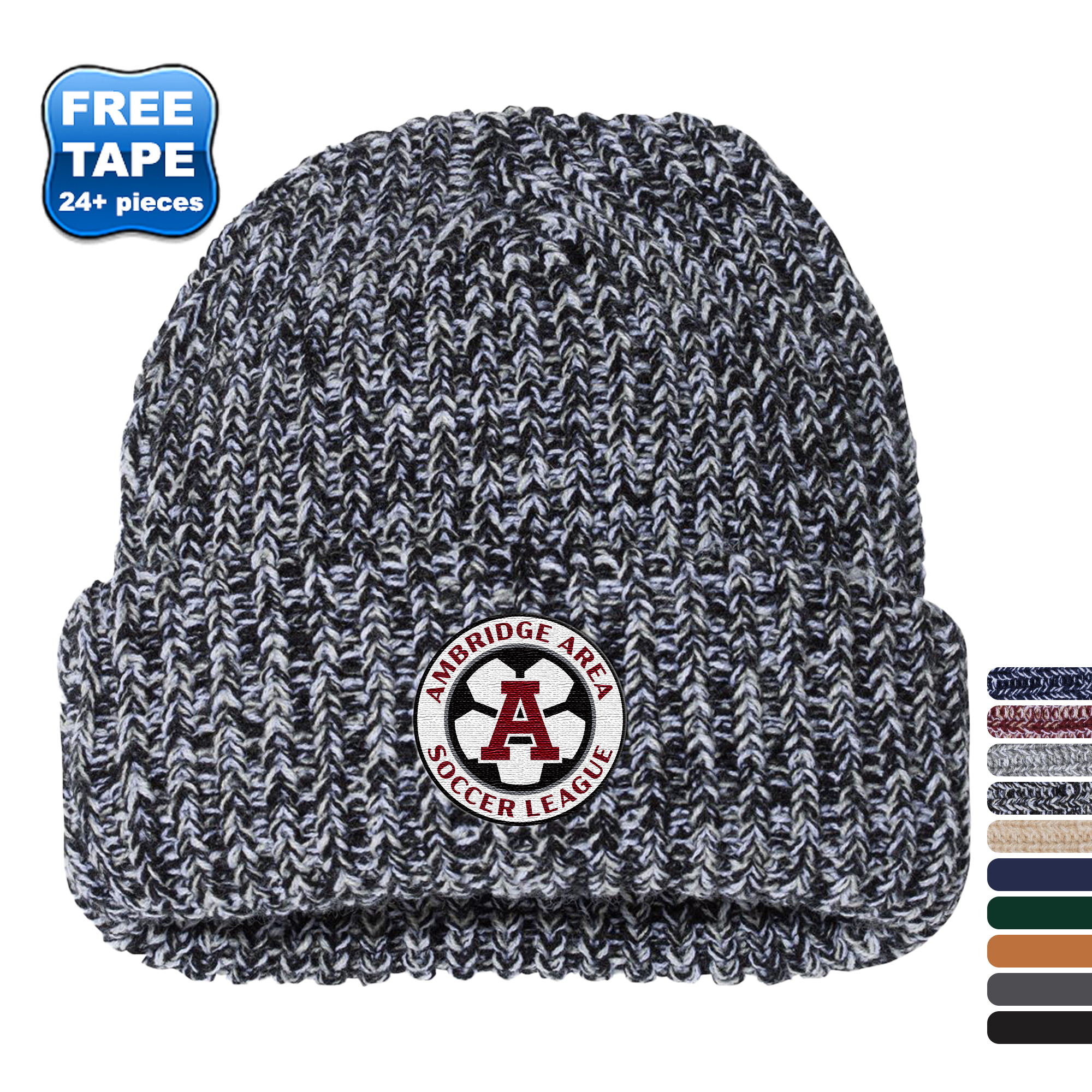 Product Photo 1 Sportsman™ 12" Chunky Acrylic/Poly Cuffed Beanie