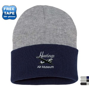 Sportsman™ 12" Color Blocked Acrylic Cuffed Beanie - WG1319