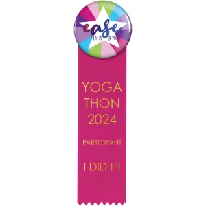 Round Button 2.25" with Ribbon, 2" x 8" - LL2806