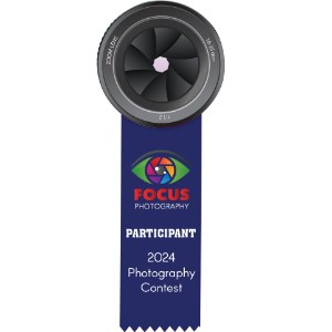 Round Button 3" with Ribbon, 2" x 6" - LL2807