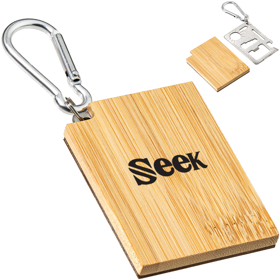 Product Photo 1 Best Buddy Tools® FSC® Bamboo Multi-Tool w/ Carabiner