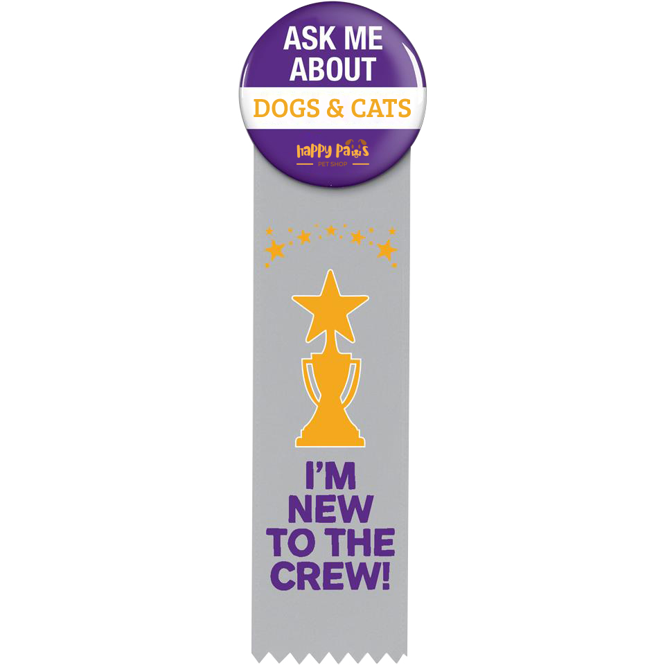 Product Photo 1 Round Button 2.25" with Ribbon, 2" x 8"