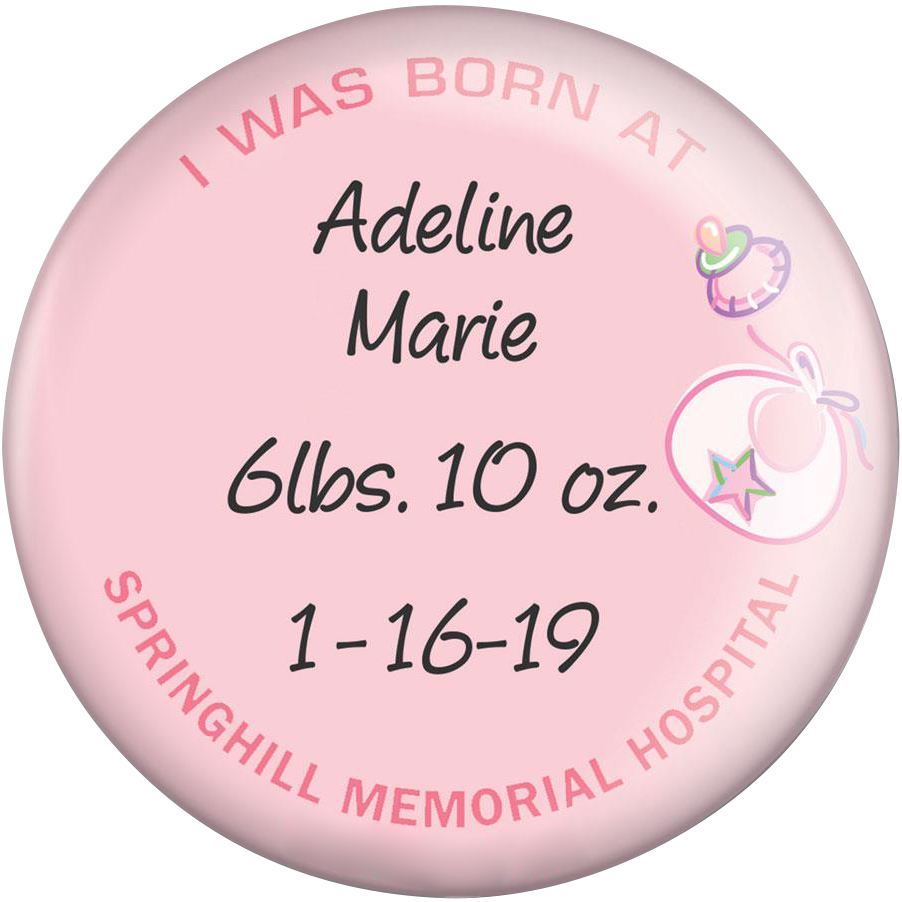 Product Photo 1 Keepsake Round Button, 3"