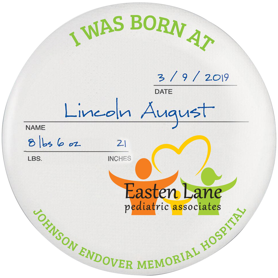 Product Photo 1 Keepsake Round Button, 3-1/2"