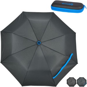 Compact Travel Umbrella w/ Case, 37" Arc - LD5432