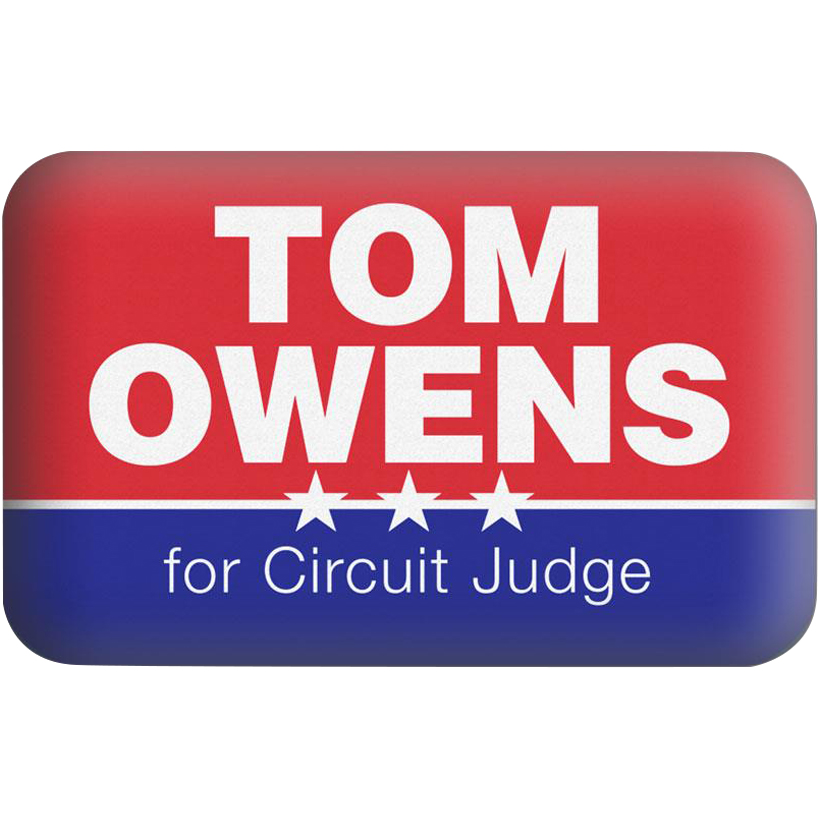 Product Photo 1 Rectangle Matte Button- Round Corners, 1.75" x 2.75"