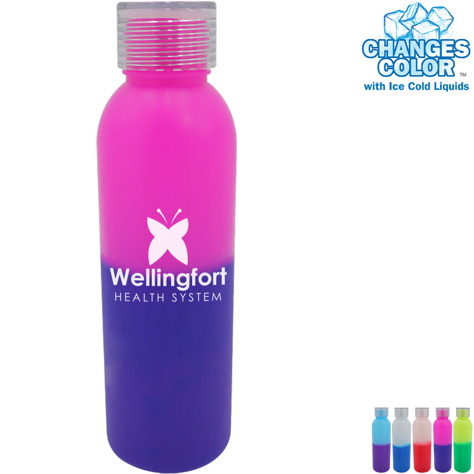 Product Photo 1 Mood Color Changing Revolve Polypropylene Bottle w/ Standard Lid, 24oz.