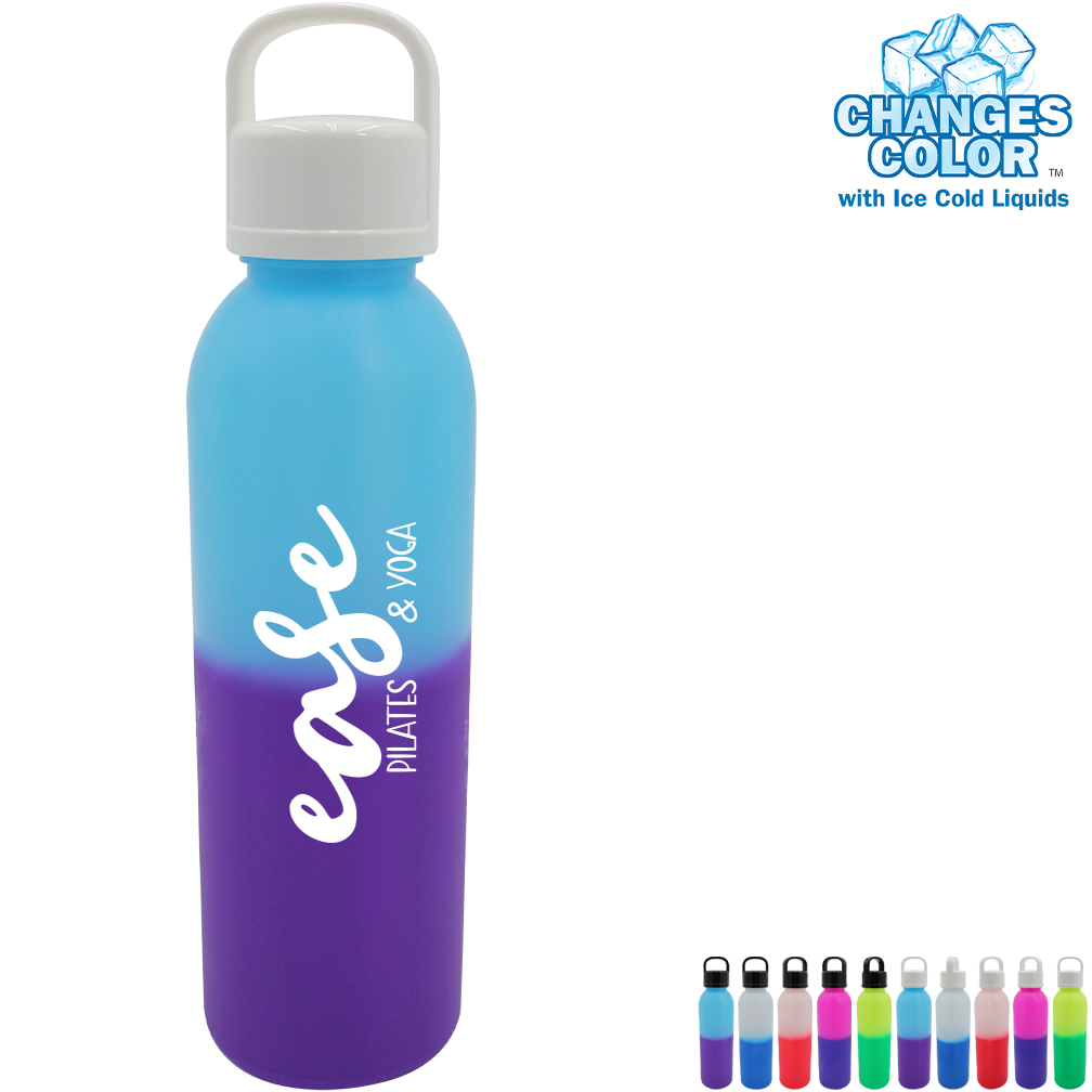 Product Photo 1 Mood Color Changing Classic Revolve Bottle w/ Handle Lid, 24oz.