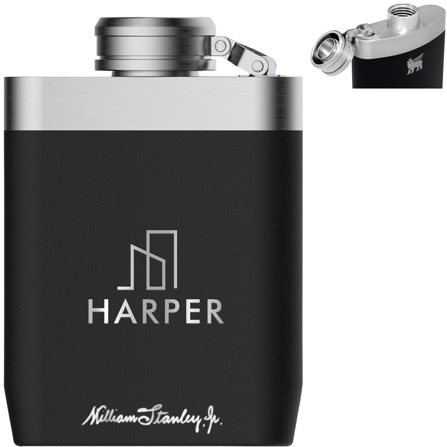 Product Photo 1 Stanley® Lifted Spirits Stainless Steel Hip Flask, 8oz.