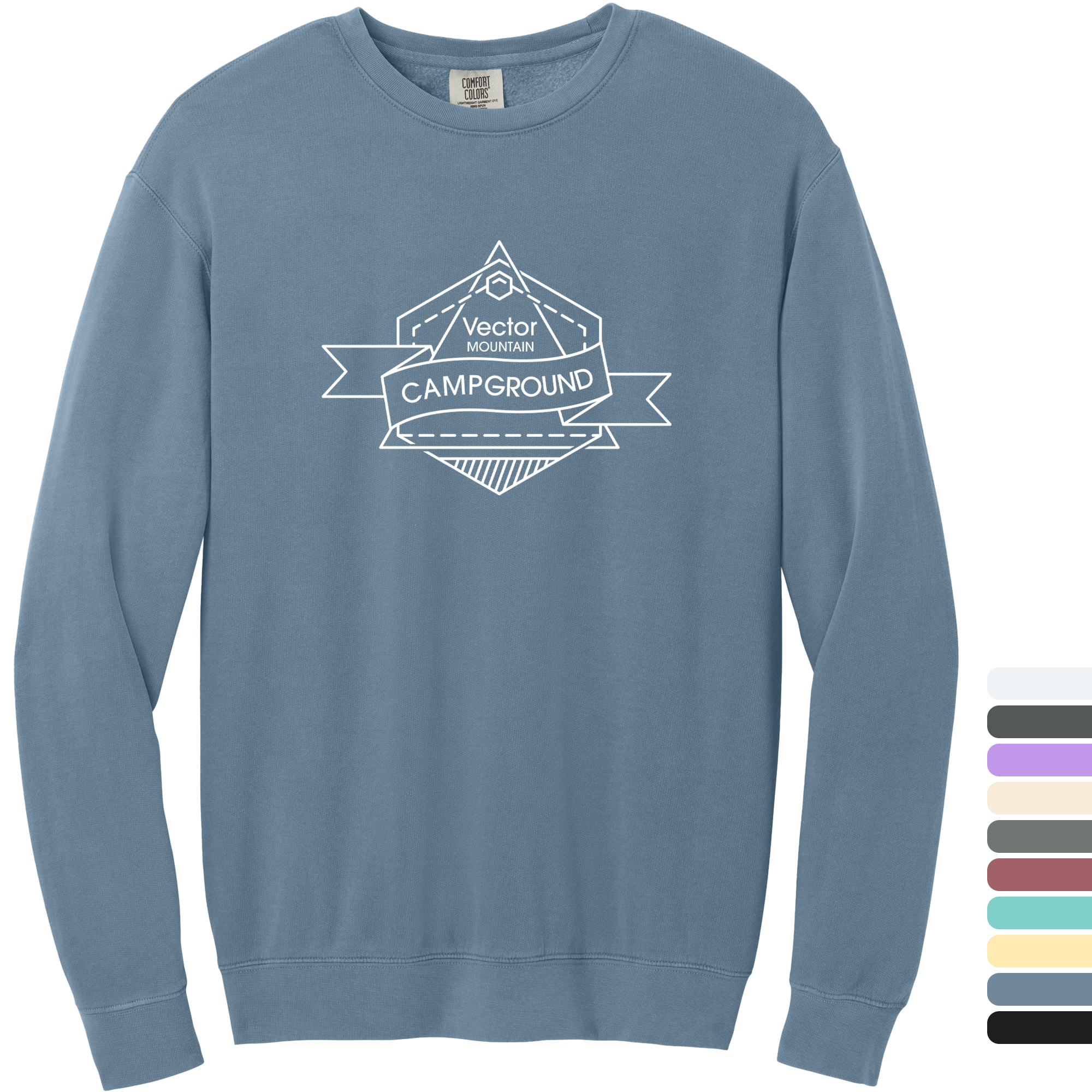 Product Photo 1 Comfort Colors® Lightweight Cotton Crewneck Unisex Sweatshirt