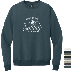 District® Perfect Weight® Cotton/Poly Fleece Unisex Crew - WJ7039