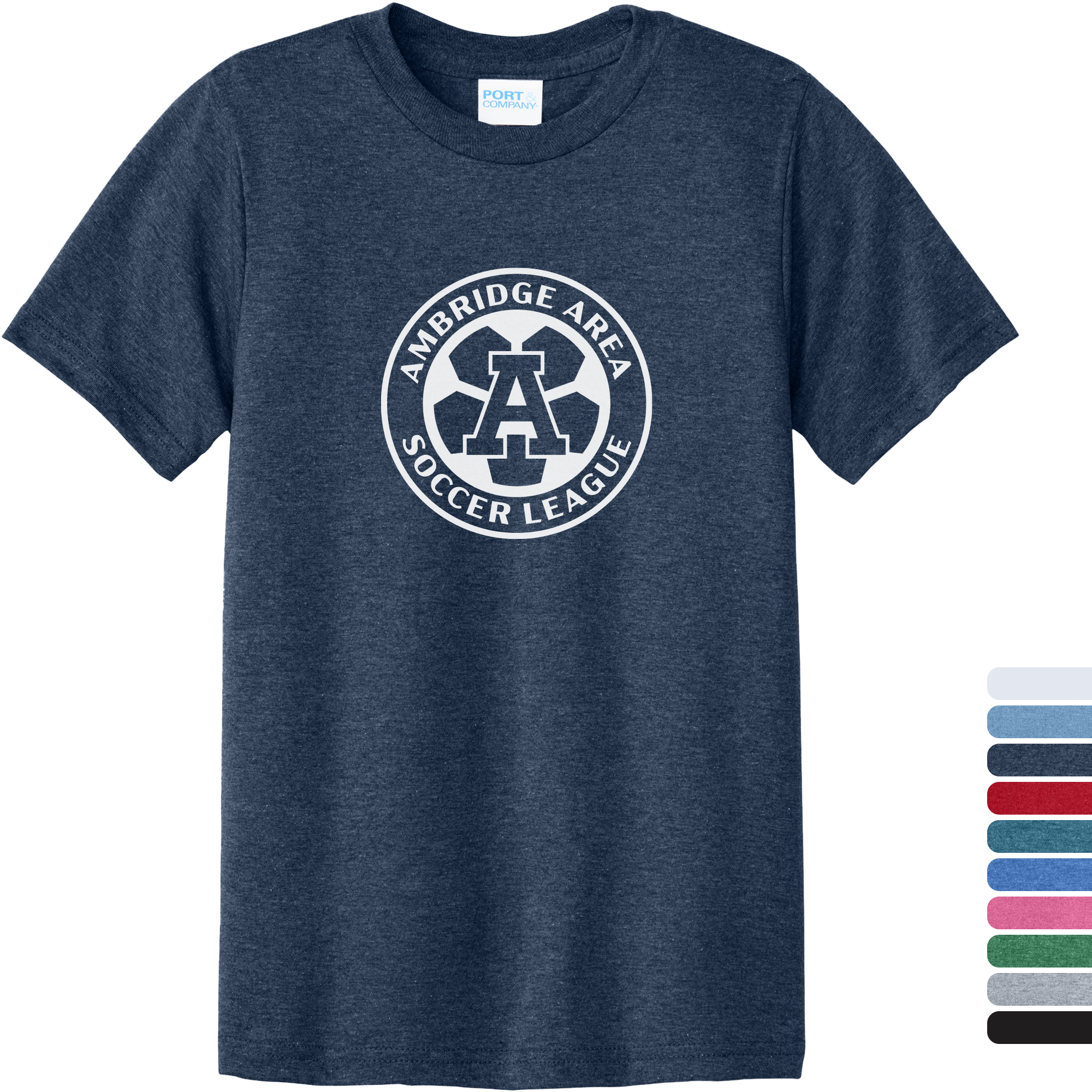 Product Photo 1 Port & Company® CVC Cotton/Poly Youth Tee