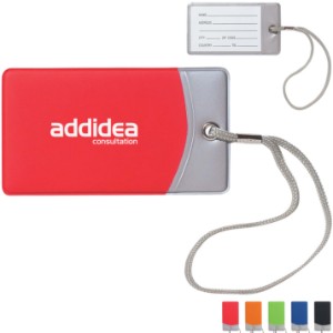 Two-Tone Vinyl Luggage Tag - JN1144