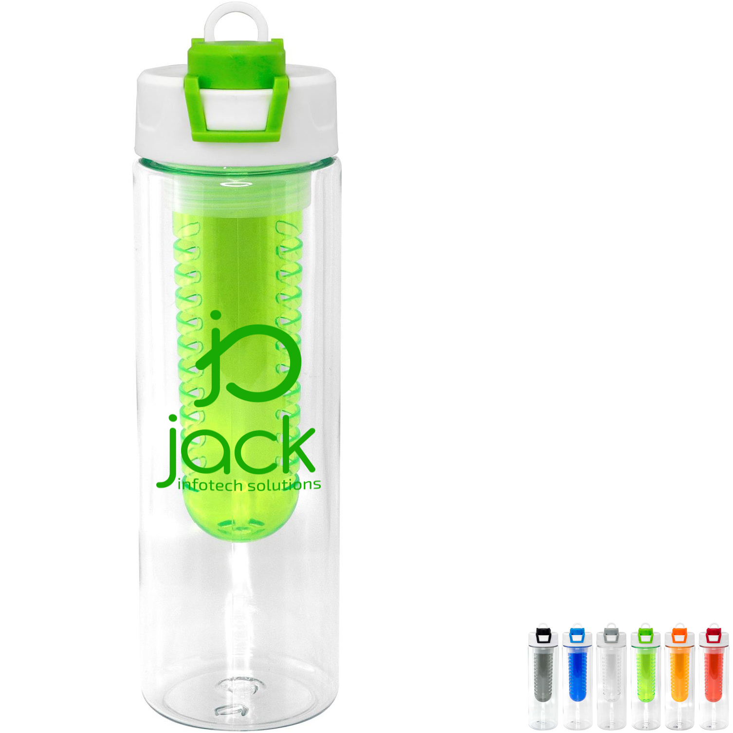 Product Photo 1 Two Tone Pop Up Recycled Bottle w/ Infuser, 24oz.