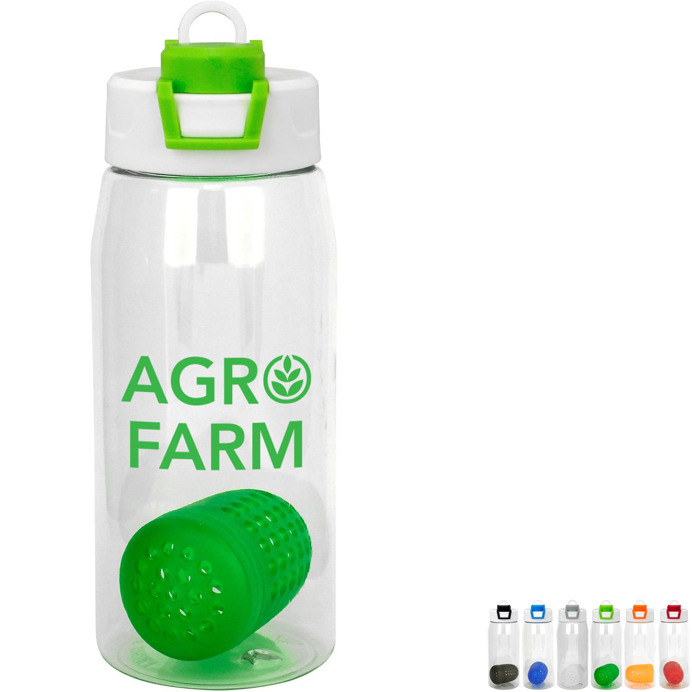 Product Photo 1 Two Tone Pop Up Recycled Bottle w/ Floating Infuser, 25oz.