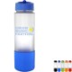 Pop Up Full Color Frosted Glass Grip Bottle, 22oz.