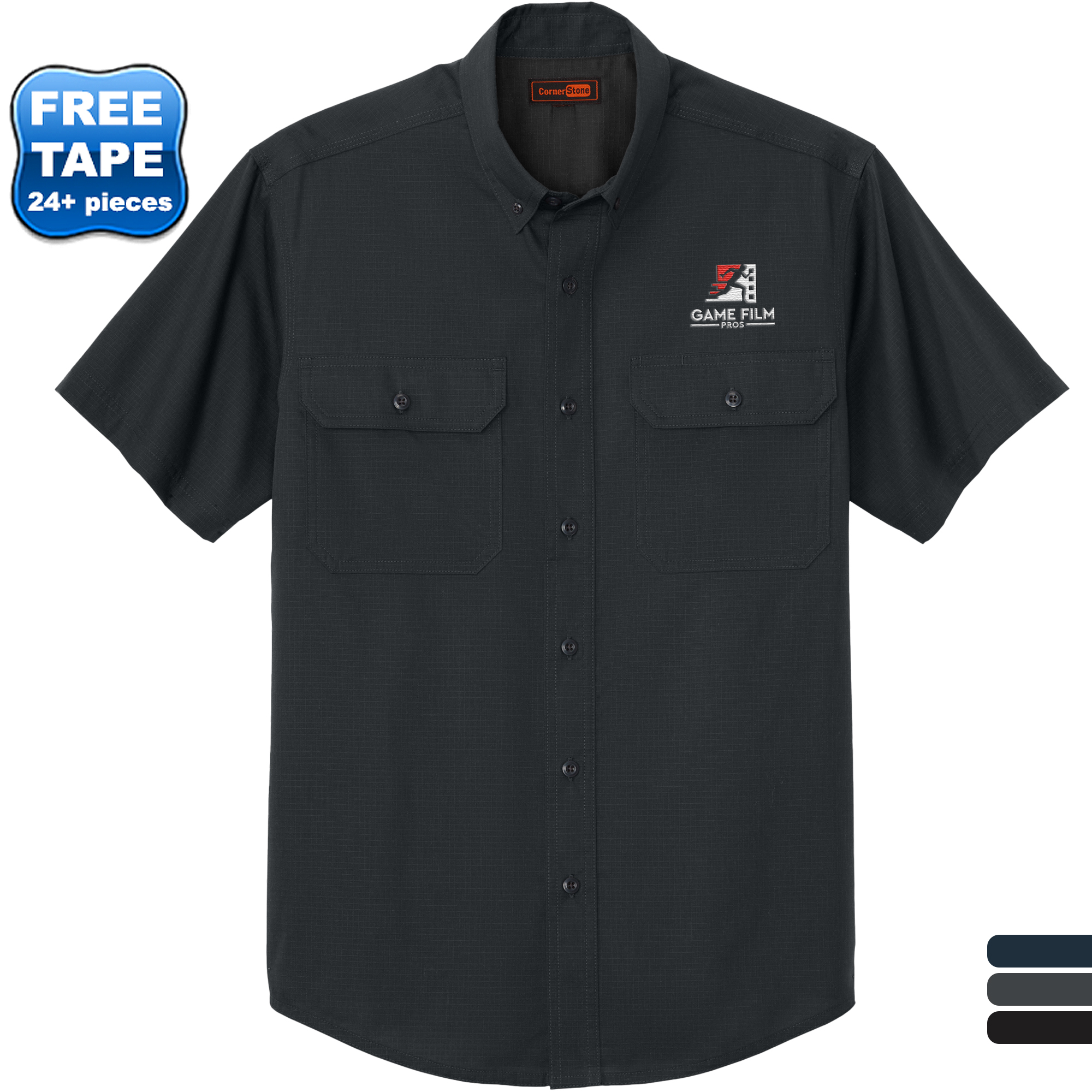 Product Photo 1 CornerStone® Short Sleeve Select Poly/Cotton Ripstop Shirt