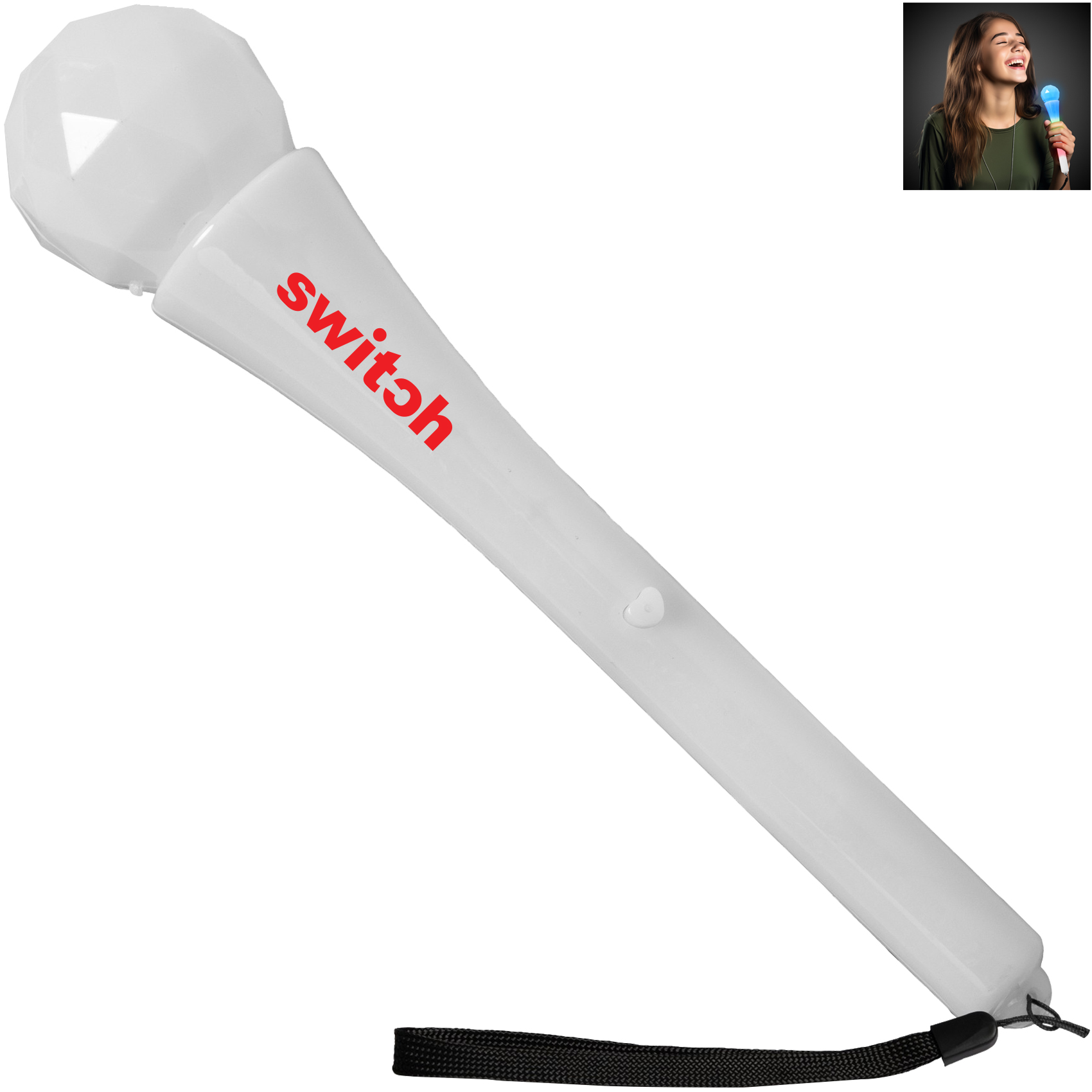 Product Photo 1 Multicolor LED Plastic Toy Microphone, 9"