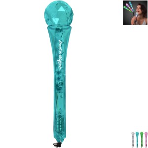 Crystal LED Plastic Toy Microphone, 9" - BX1535