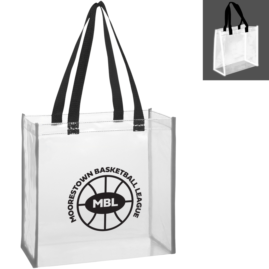Product Photo 1 Reflective Shopper Clear EVA Reflective Tote Bag
