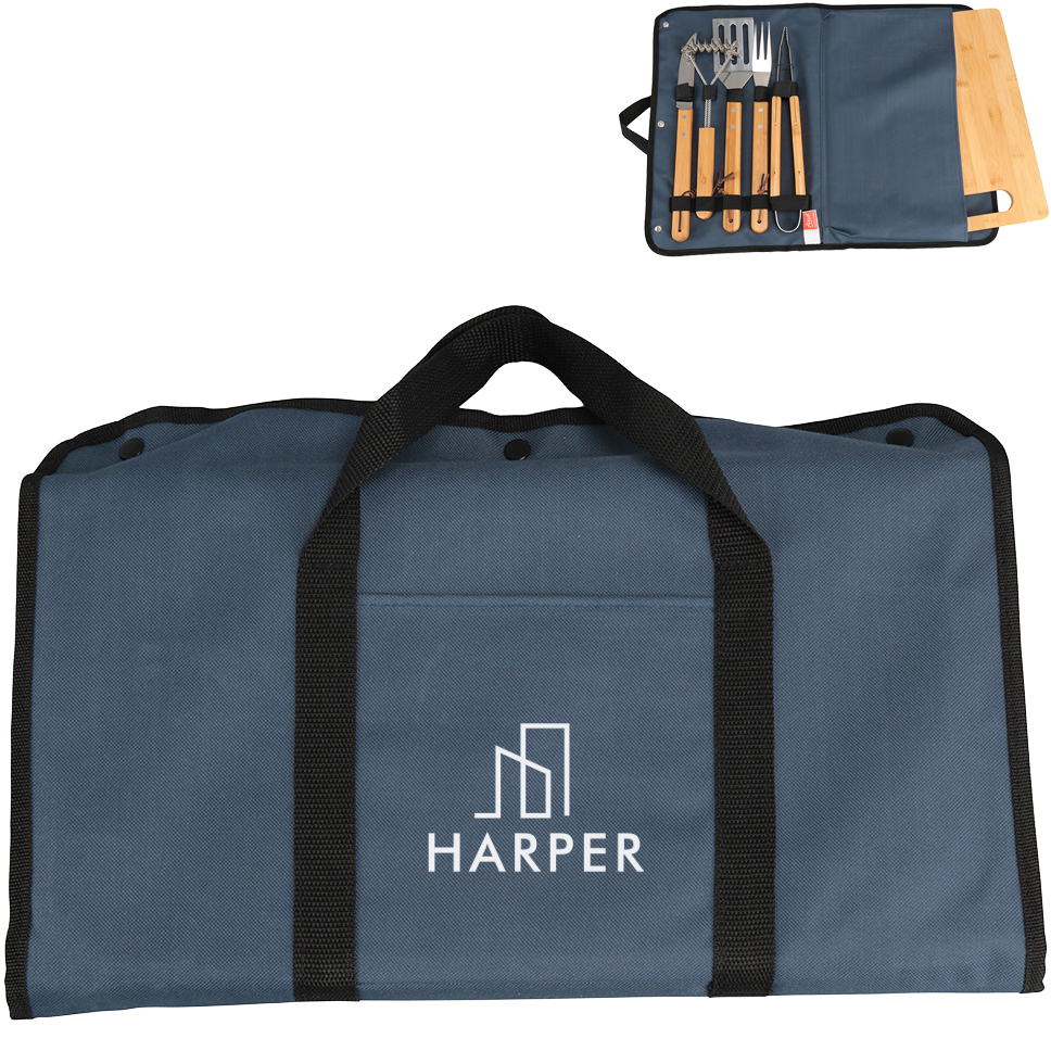 Product Photo 1 Firepit 5-Piece BBQ Set w/ Cutting Board & Carrying Case