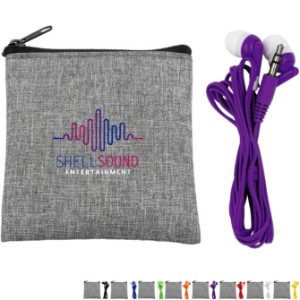 Recycled Pouch & Ear Bud Set - AL1701