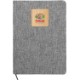 Heathered Recycled Notebook w/ Bamboo Accent, 5-1/2" x 8-1/4"