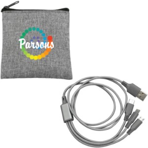 Recycled Pouch & Cable Set - AL1791